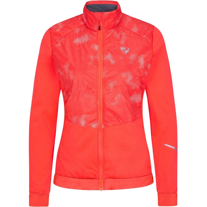 Image of Ziener Womens Narina Windproof Long Sleeve Tailored Fit Softshell Jacket Hot Red female XS (34)