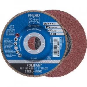 image of PFERD 67608115 POLIFAN-serrated washer PFF115A 80SG STEELOX Diameter 115mm 10 pc(s)