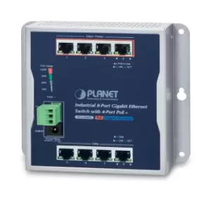 Image of PLANET WGS-804HP network switch Unmanaged L2 Gigabit Ethernet...