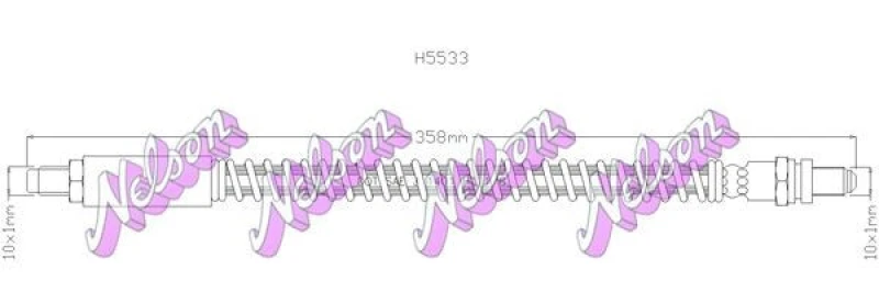 Image of Brake hose KAWE H5533