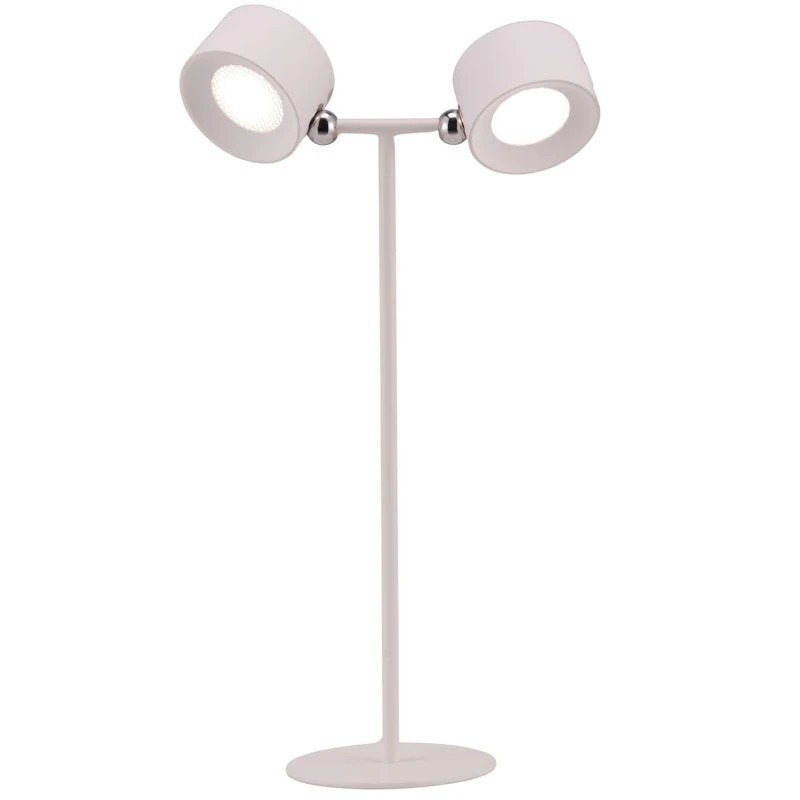Image of Happy Homewares Tall White LED Colour Changing Rechargeable Remote Control Table Lamp White Unisex