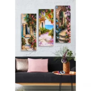 Image of MDF0026 Multicolor Decorative MDF Painting (3 Pieces)