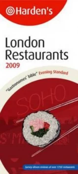 Image of Hardens London Restaurants 2009 Paperback