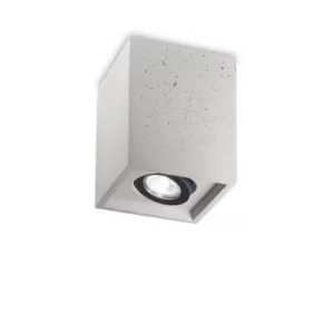 Image of Oak 1 Light Square Surface Mounted Downlight Light Grey