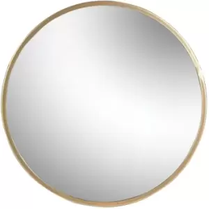 image of 40cm Round Metal Frame Wall Mirror - Gold - Harbour Housewares