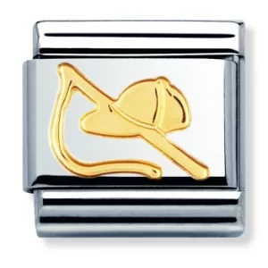 Image of Nomination CLASSIC Gold Sports Collection Riding Hat and Crop...