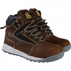 Roughneck Mens Sabre Safety Boots Brown Size 12