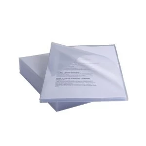 image of Rexel Anti Slip Folders Clear - 1 x Pack of 25 Folders