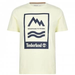 Timberland Timberland Mountain To River Print T Shirt - Luminary Green