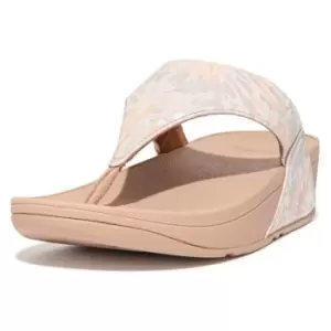 Image of Fit Flop Womens Lulu Art Dye Leather Toe Post Sandals UK Size 4 (EU 37)