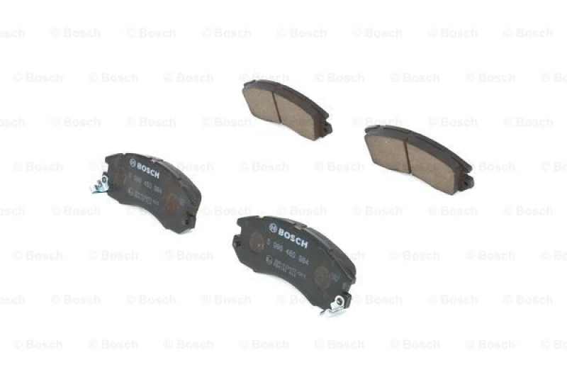 Image of Bosch 0 986 460 984 Brake pad set with acoustic wear warning Low-Metallic Brake Pad Set,disc brake (402)