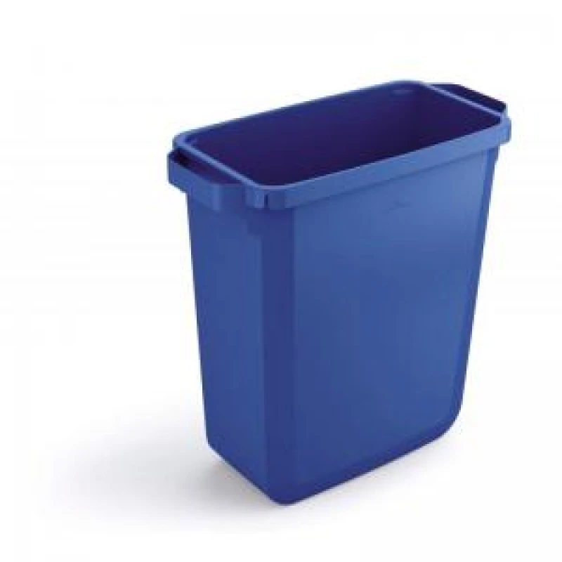 Image of Durable DURABIN 60L Rectangular - Food Safe Waste Recycling Bin - Blue DRBE1800496040