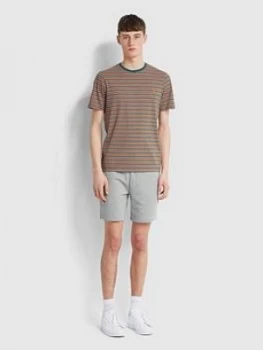 Image of Farah Stripe Ringer T-Shirt - Green