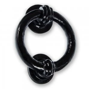 image of LocksOnline Black Antique Ring Knocker