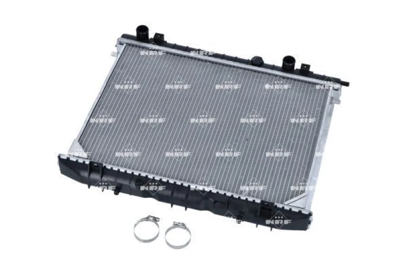 Image of NRF 53947 Engine radiator EASY FIT Brazed cooling fins, Aluminium, with mounting parts Aluminium Radiator,engine cooling (470)