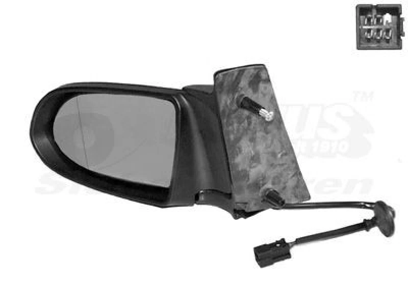 Image of VAN WEZEL Wing mirror VAN WEZEL 3790807