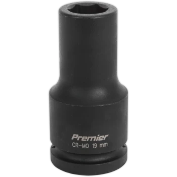 Image of Sealey 3/4" Drive Deep Hexagon Impact Socket Metric 3/4" 19mm