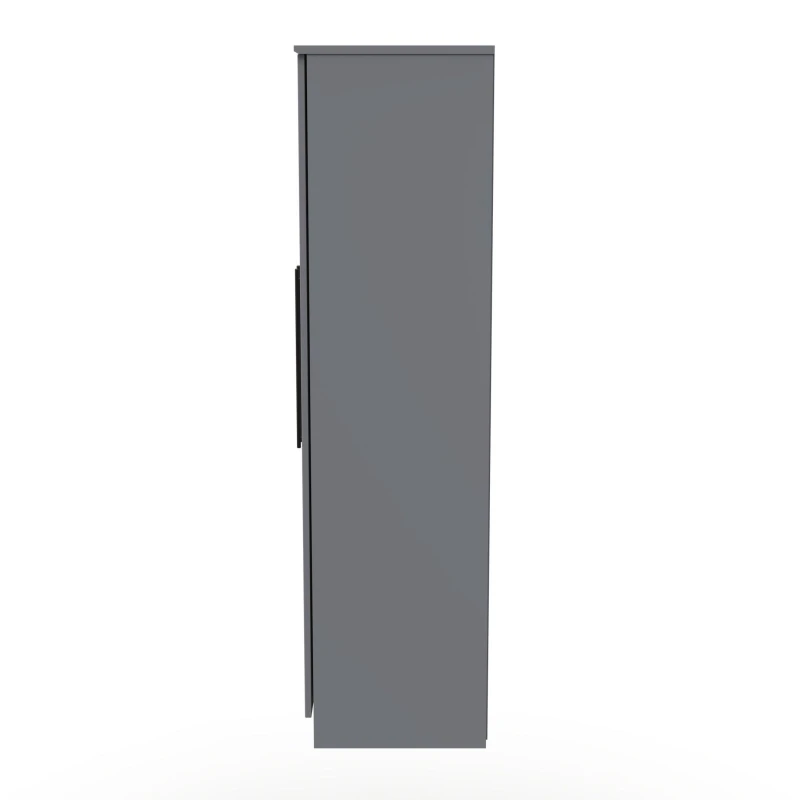Image of Howard Tall 6 Door 2 Drawer 2 Mirror Wardrobe In Dusk Grey (Ready Assembled)