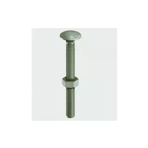 image of 10220INCB InDex Carriage Bolt Nut and Washer Green 10.0 x 220mm Bag of 10 - Timco