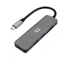 Image of Adesso AUH-4020 interface hub Thunderbolt 3 Aluminium
