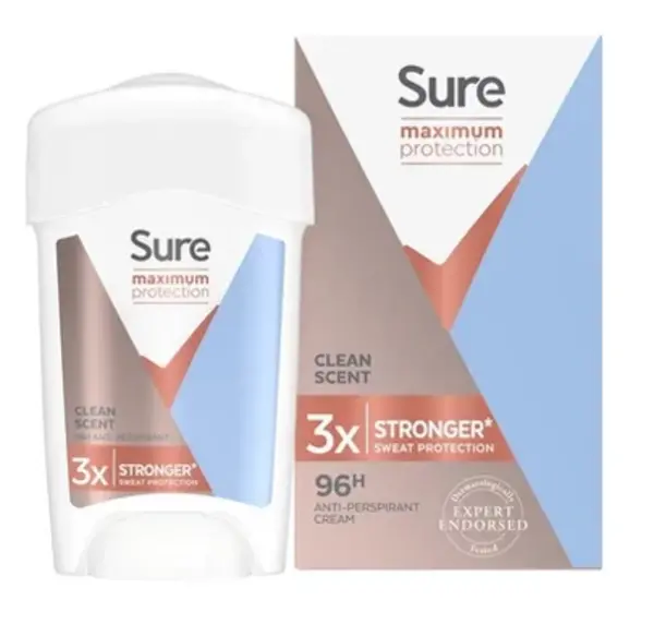 image of Sure Maximum Protection Clean Scent Deodorant 45ml