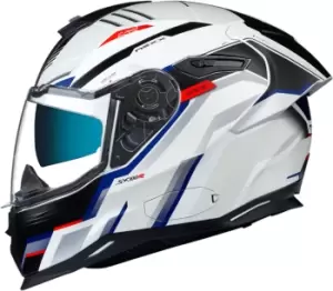 Image of Nexx SX.100R Gridline Helmet, white-red-blue, Size L, white-red-blue, Size L