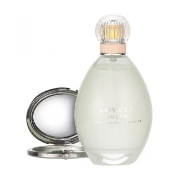 Image of Sarah Jessica Parker Lovely Sheer Gift Set 100ml Eau de Parfum + Compact Mirror