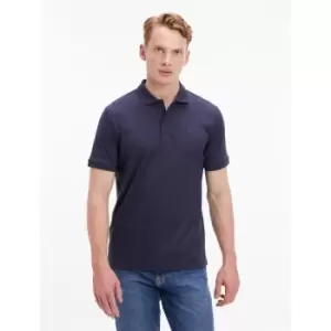 Image of Cotton Slim Fit Polo Shirt with Chest Logo