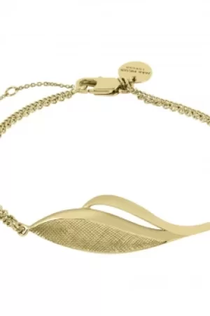 image of Sara Miller Kew 18Ct GP Leaf Bracelet SAJ3014