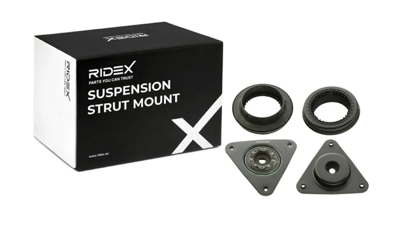 Image of RIDEX 1180S1112 Top strut mount Front axle both sides, with rolling bearing Suspension Strut Support Bearing (1180)
