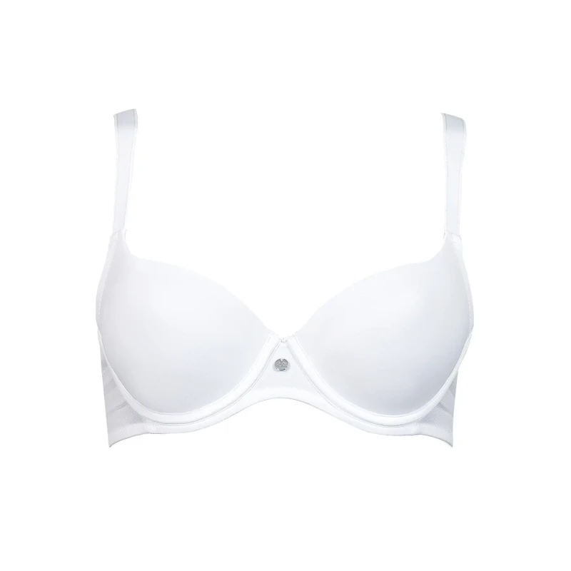 Image of Lisca Soft elastic fabric padded bra For Her Lisca Alegra B a E Blanc Female 100B
