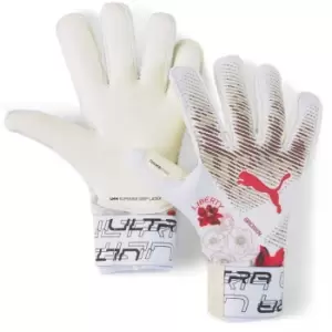 Image of Puma Ultra Grip Hybrid Pro Goalkeeper Gloves Adults - White
