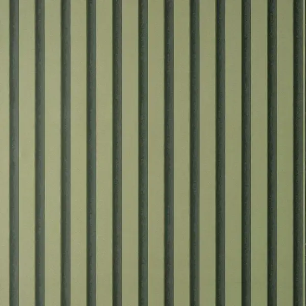 image of FINE DECOR Fine Decor - Acoustic Wood Panels Sage Green Wallpaper Modern Stylish Feature Wall WL-FD43289