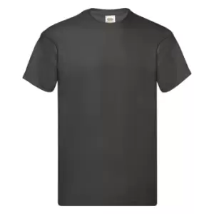 image of Fruit Of The Loom Mens Screen Stars Original Full Cut Short Sleeve T-Shirt (M) (Light Graphite)