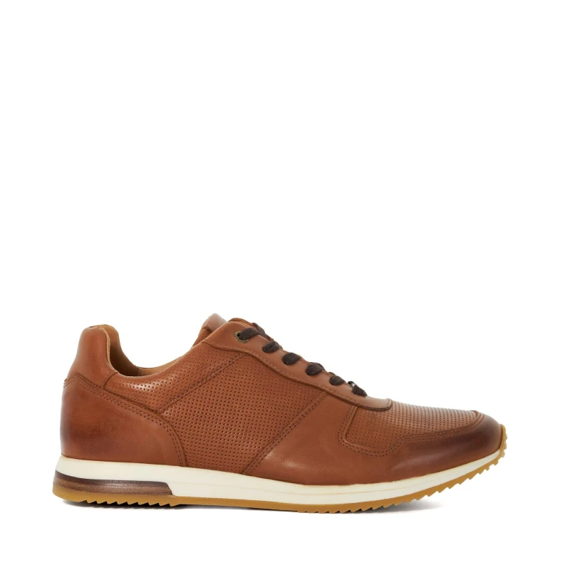 Image of Dune London Dune London Men 'Trilogy' Suede Trainers in Tan Size: 6 Tan 6 Male 5050808114862