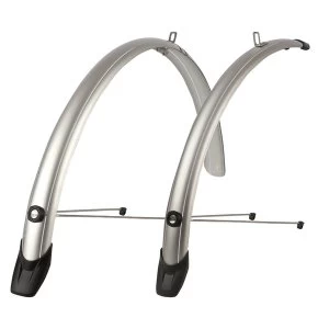 image of Polisport Towny Mudguard Pair 26" 46mm Silver