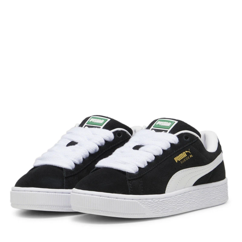 Image of Puma Suede XL Jr Low-Top Trainers Boys - Black 3