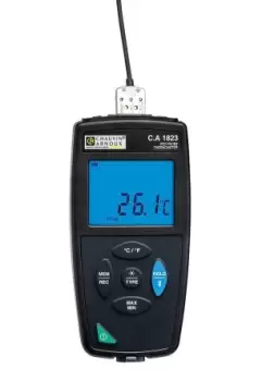 image of Chauvin Arnoux CA 1823 PT100, PT1000 Input Wired Digital Thermometer, for Multipurpose Use