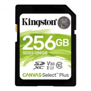 Image of Kingston Canvas Select Plus 256GB SDXC SD Card