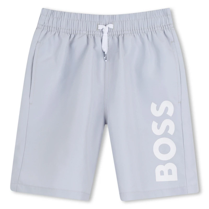Image of Boss Boss Logo Swimshort In63 Pale Blue 771 male 8 Yrs