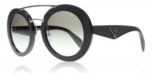 image of Prada Ornate Sunglasses Black 1AB0A7 53mm