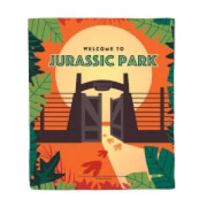 Image of Jurassic Park Gates Fleece Blanket