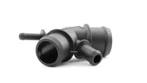 Image of TOPRAN Coolant Flange 108 877 VW,AUDI,SKODA,Golf IV Schragheck (1J1),Golf IV Variant (1J5),SHARAN (7M8, 7M9, 7M6),Bora Limousine (1J2)