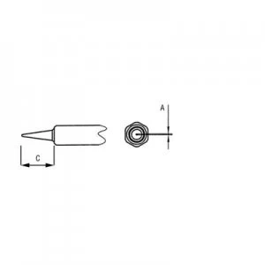 Image of Weller NT 1 Soldering tip Round Tip size 0.25mm Content