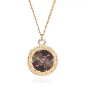 image of Rachel Jackson London Gold Plated Tourmaline October Birthstone Amulet Necklace