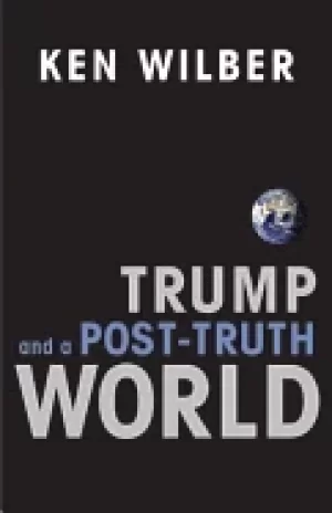 Image of trump and a post truth world