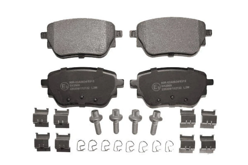 Image of LPR 05P2132K Brake pad set with accessories, with bolts/screws Brake Pad Set,disc brake (402)