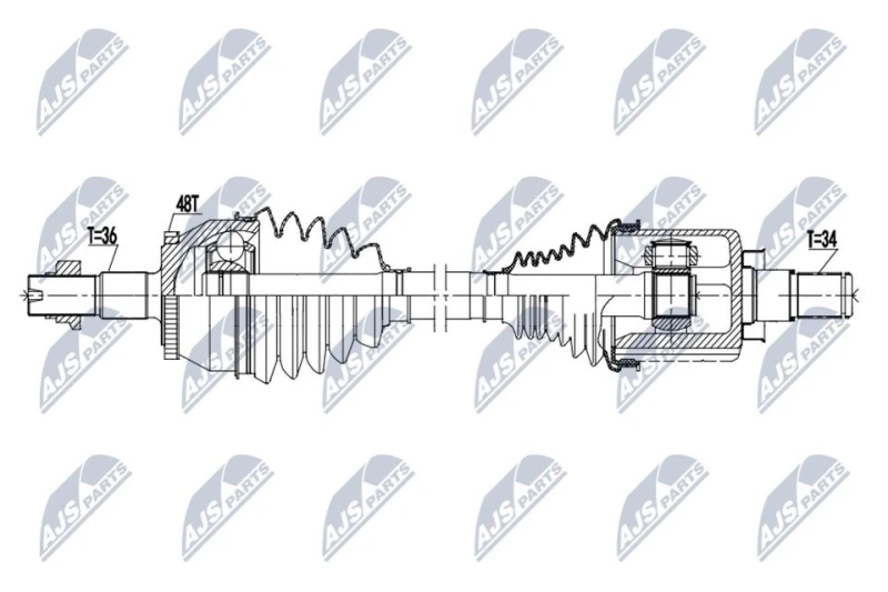 Image of NTY Drive shaft NTY NPW-DW-063