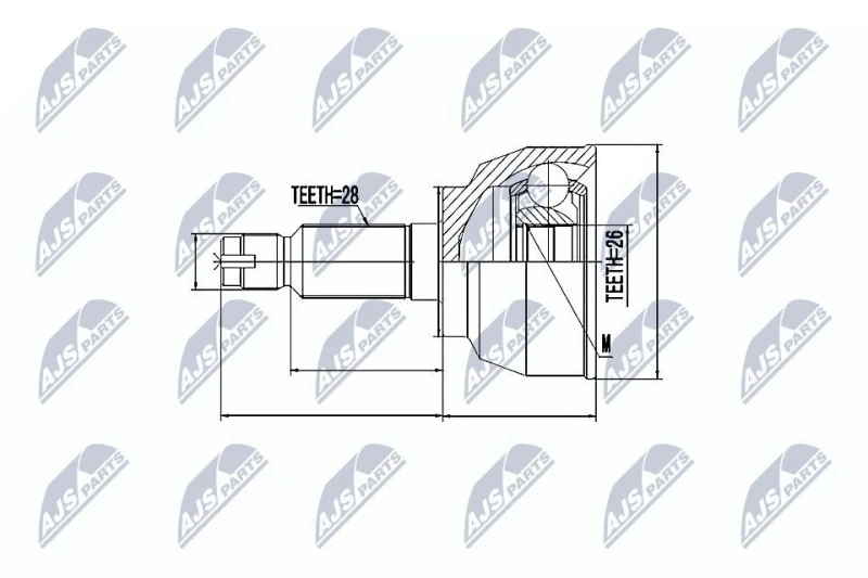 Image of NTY CV joint kit NTY NPZ-MZ-042