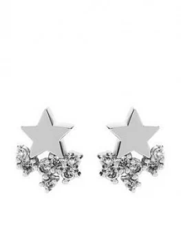 image of Mint Velvet Silver Star Cluster Earrings